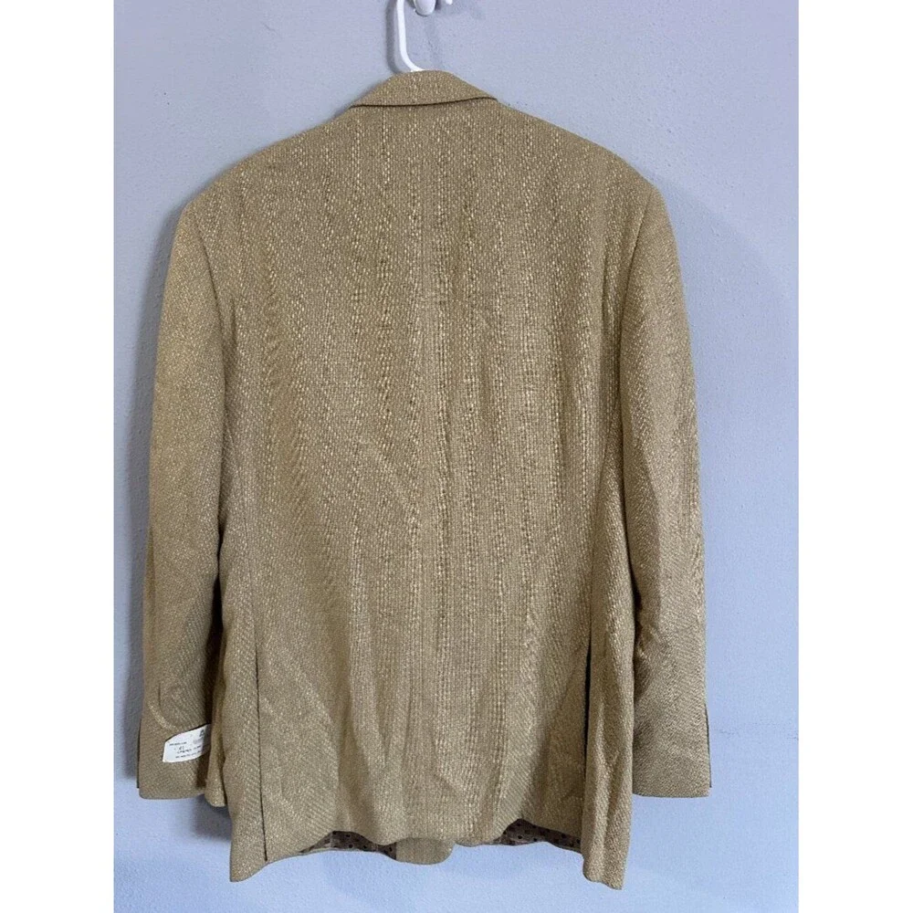 Vintage 90s Carroll & Co Beverly Hills Silk Wool Blazer 41L Made USA Old Money